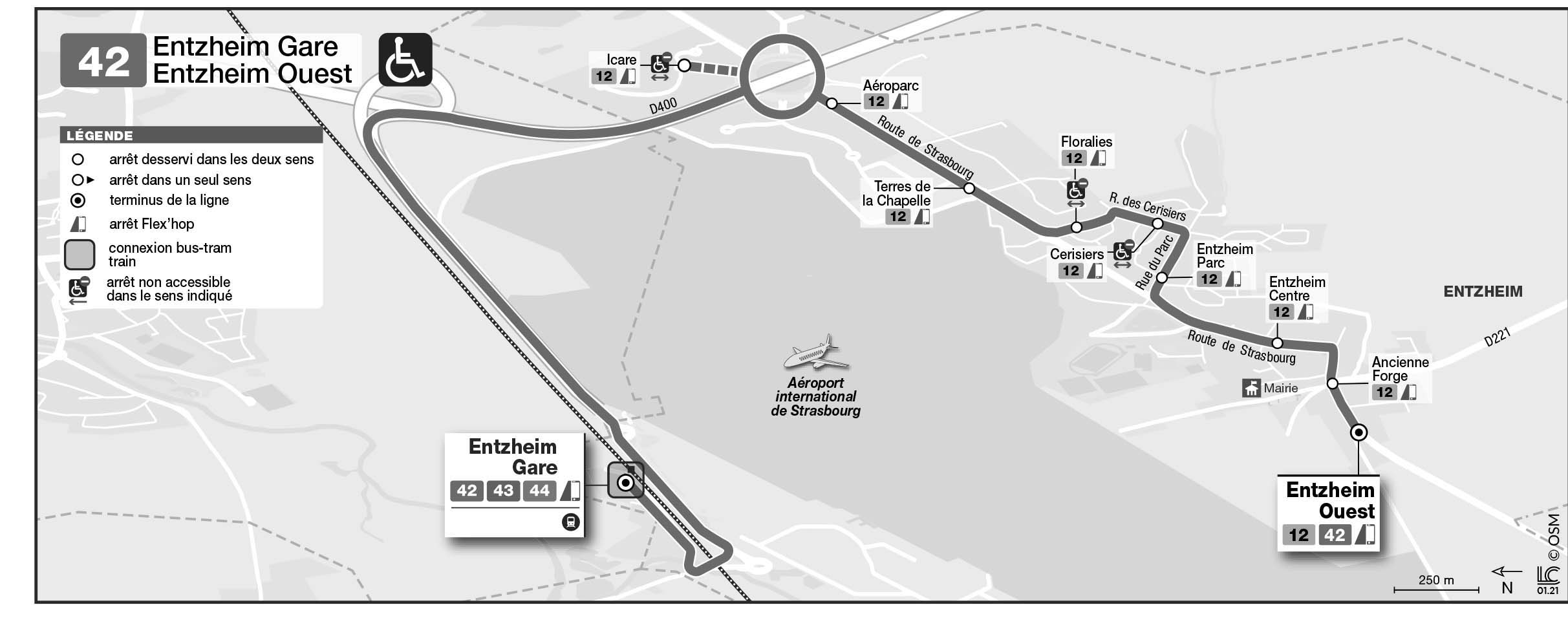 Plan de la ligne 42
